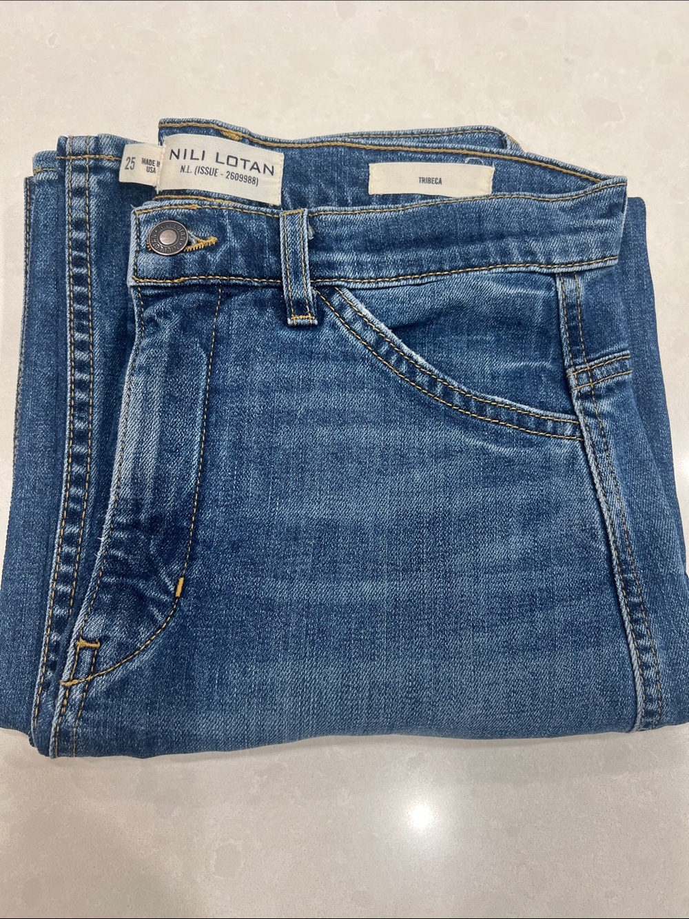 Nili Lotan Blue Denim Jeans - Picture 12 of 16